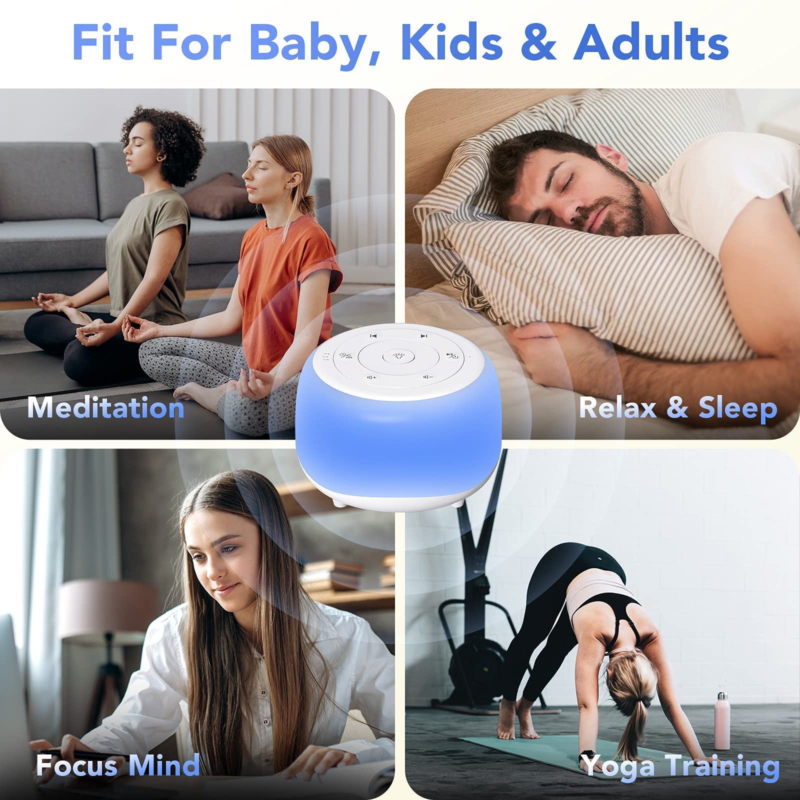 Portable White Noise Sleep Machine Sound Machine